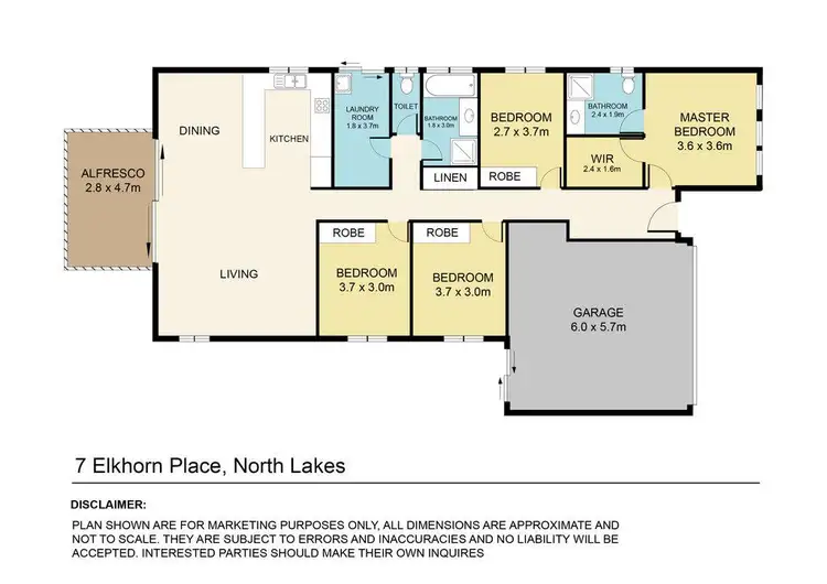 Floorplan of Homely house listing, 7 Elkhorn Court, North Lakes QLD 4509