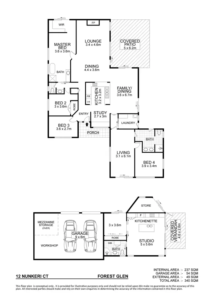 Floorplan of Homely house listing, 12 Nunkeri Court, Forest Glen QLD 4556