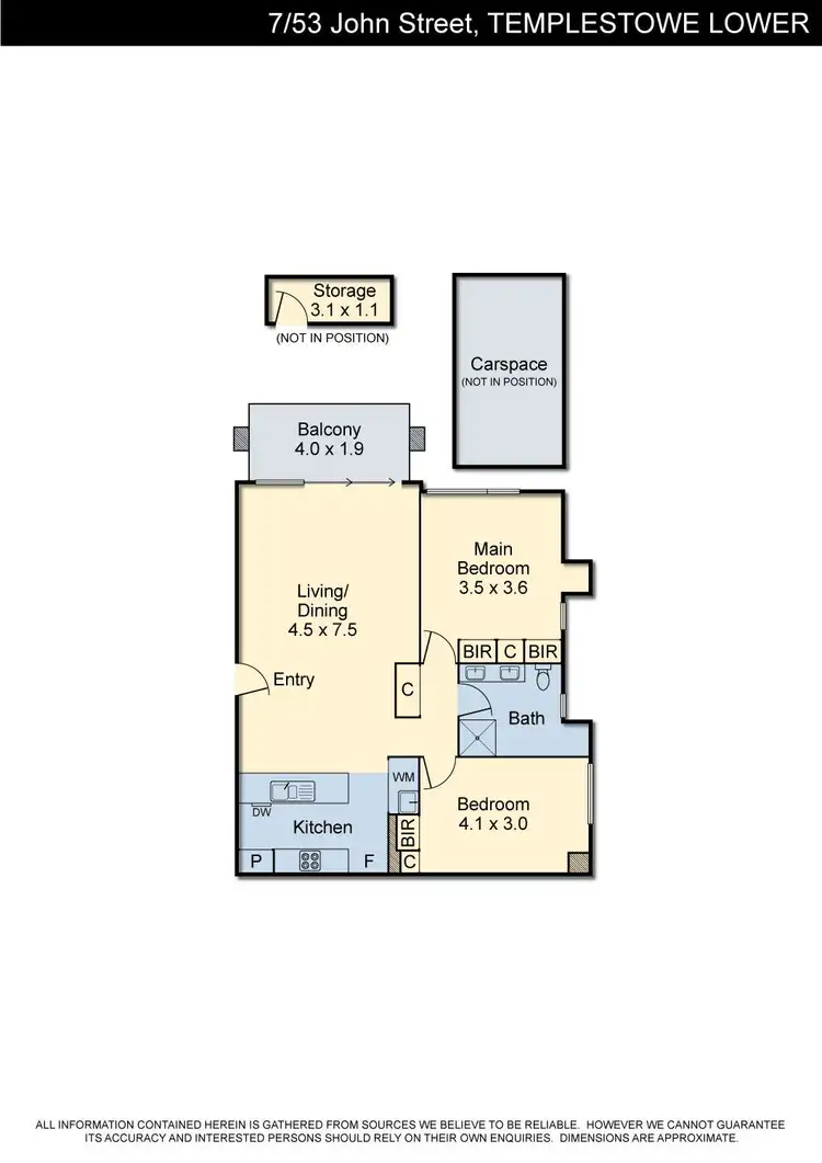 Floorplan of Homely apartment listing, 7/53 John Street, Templestowe Lower VIC 3107