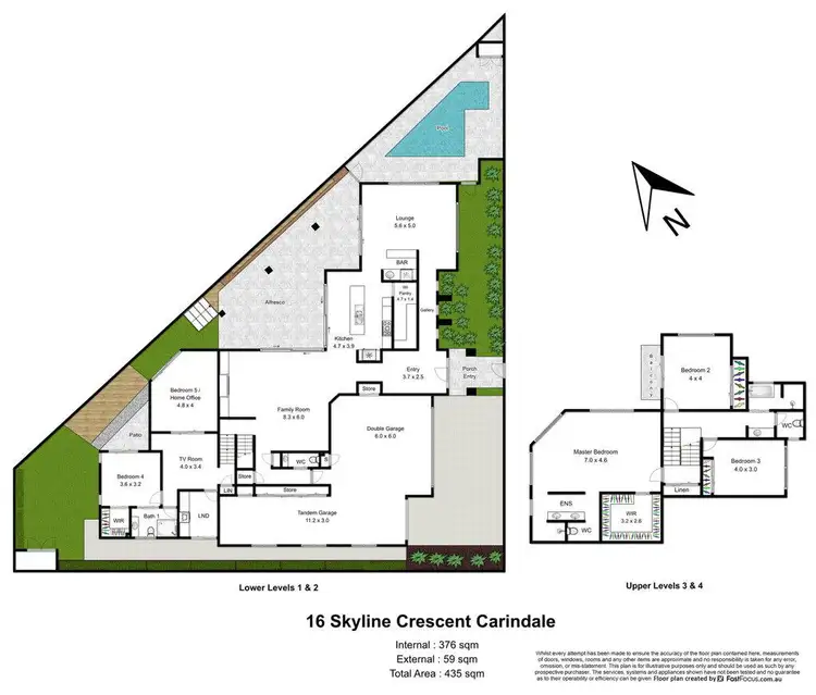 Floorplan of Homely house listing, 16 Skyline Crescent, Carindale QLD 4152