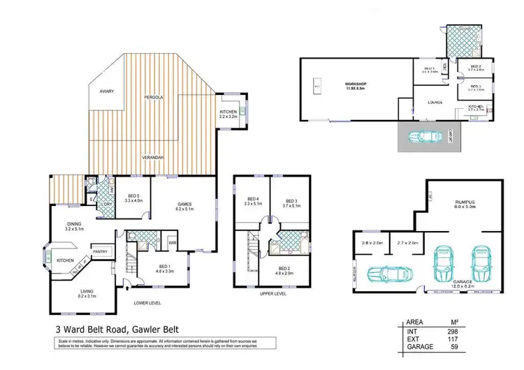 Floorplan of Homely house listing, 3 Ward Belt Road, Gawler Belt SA 5118