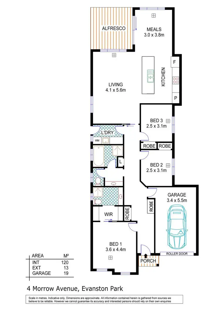 Floorplan of Homely house listing, 4A Morrow Avenue, Evanston Park SA 5116