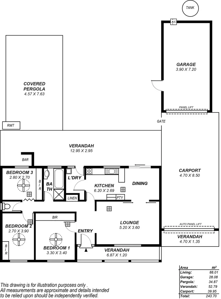 Floorplan of Homely house listing, 9 Woolaston Road, Salisbury Downs SA 5108