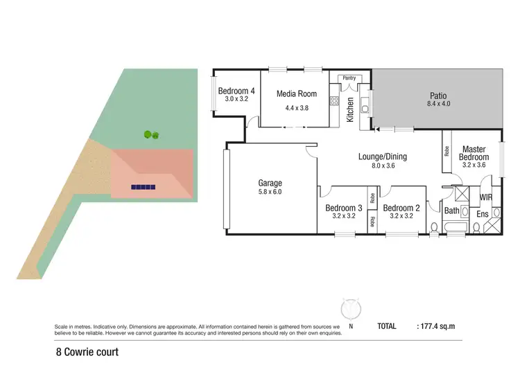 Floorplan of Homely house listing, 8 Cowrie Court, Bushland Beach QLD 4818