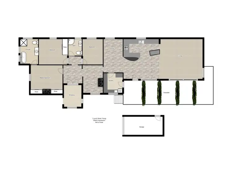 Floorplan of Homely house listing, 1 Lynch Street, Young NSW 2594