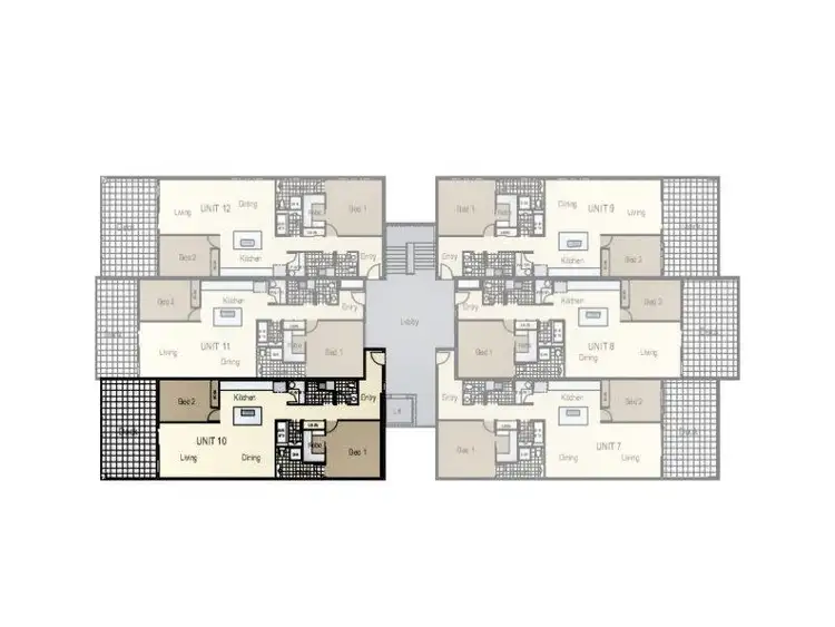 Floorplan of Homely unit listing, 10/18 University Road, Mitchelton QLD 4053
