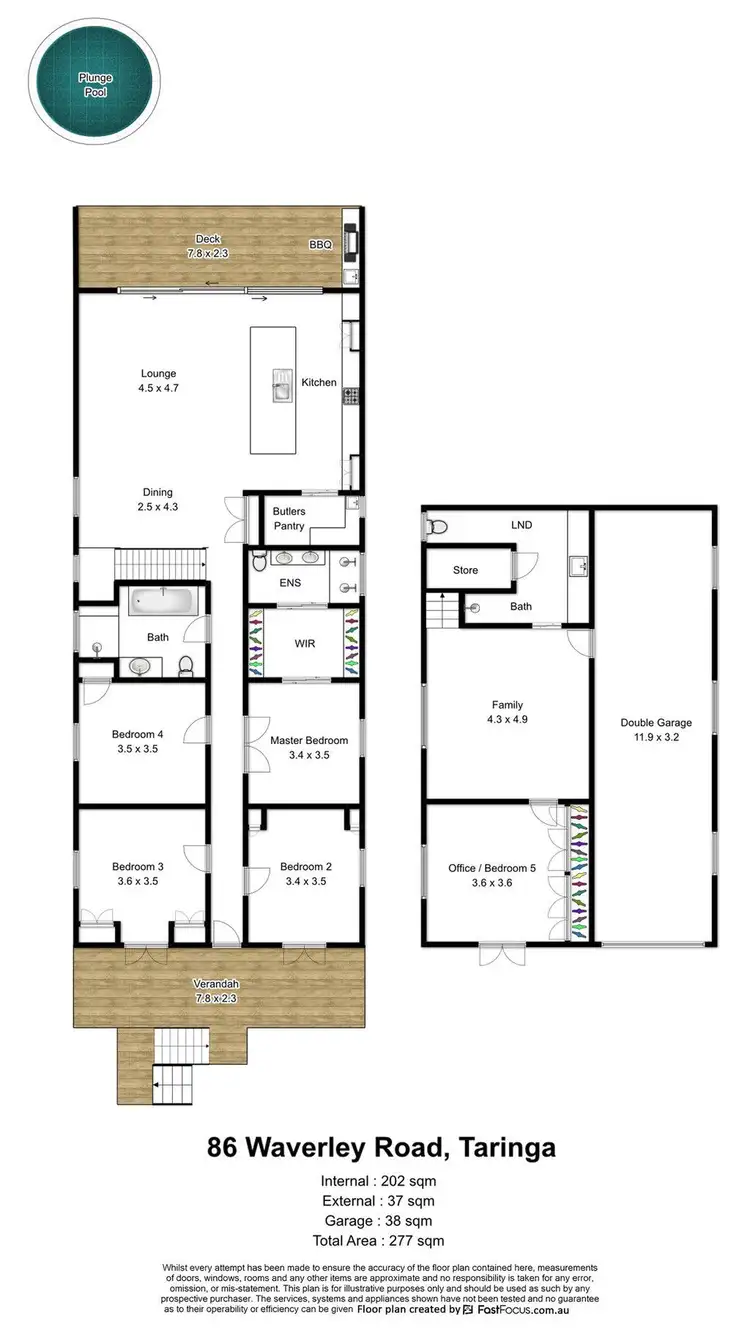 Floorplan of Homely house listing, 86 Waverley Road, Taringa QLD 4068