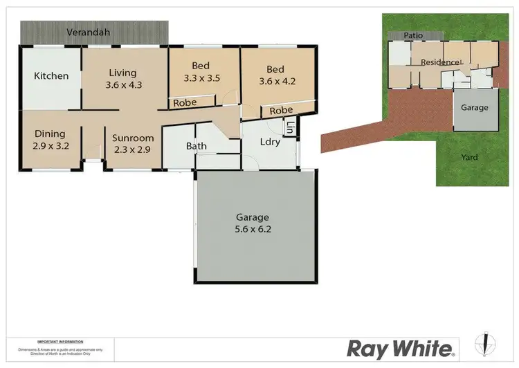 Floorplan of Homely villa listing, 2/1 Christina Street, Cardiff Heights NSW 2285