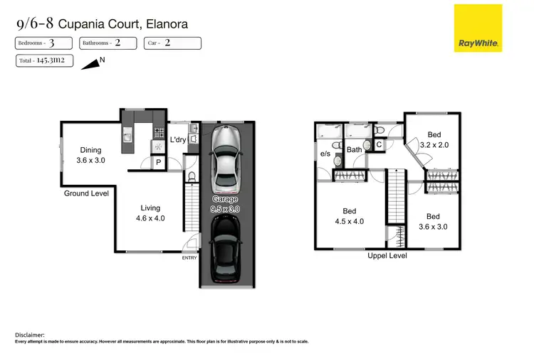 Floorplan of Homely house listing, 9/6-8 Cupania Place, Elanora QLD 4221