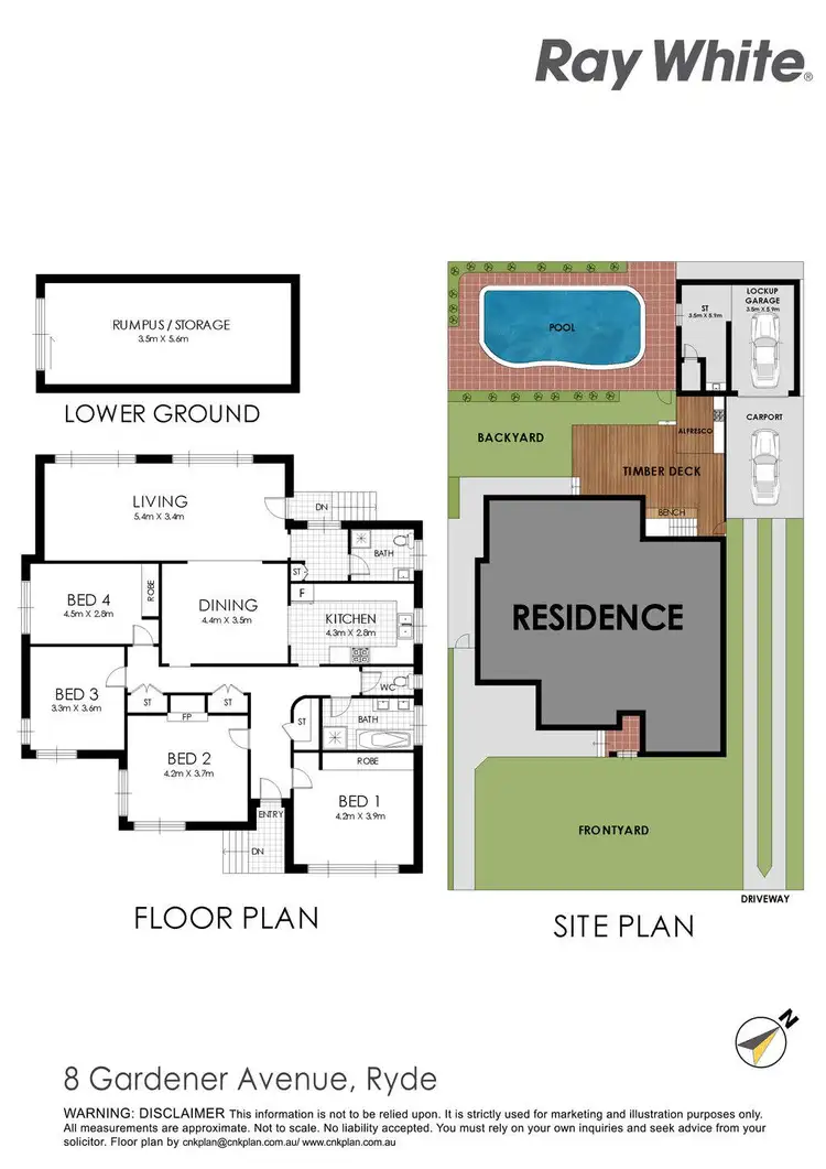 Floorplan of Homely house listing, 8 Gardener Avenue, Ryde NSW 2112