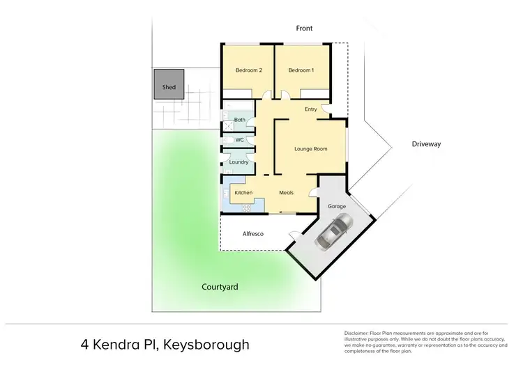 Floorplan of Homely unit listing, 4/11 Kendra Place, Keysborough VIC 3173