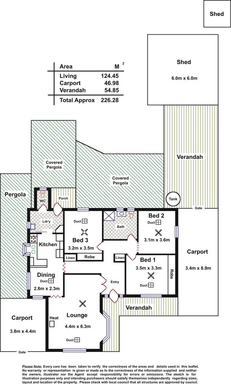 Floorplan of Homely house listing, 16 Wasley Street, Elizabeth Downs SA 5113