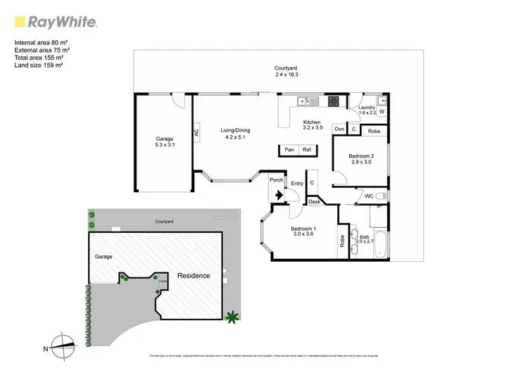 Floorplan of Homely unit listing, 2/6 Shafton Street, Huntingdale VIC 3166