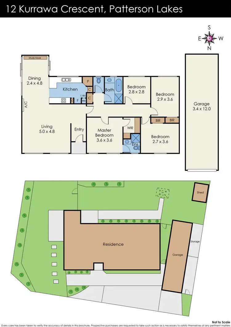 Floorplan of Homely house listing, 12 Kurrawa Crescent, Patterson Lakes VIC 3197