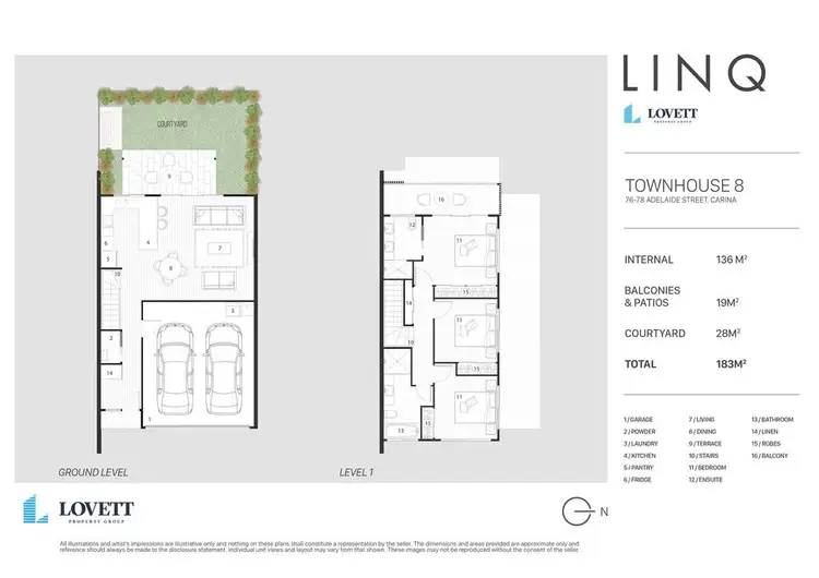 Floorplan of Homely townhouse listing, 1-3/78 Adelaide Street, Carina QLD 4152