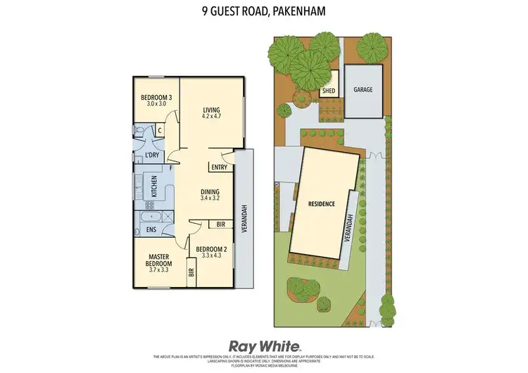 Floorplan of Homely house listing, 9 Guest Road, Pakenham VIC 3810