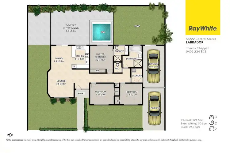 Floorplan of Homely unit listing, 5/222 Central Street, Labrador QLD 4215