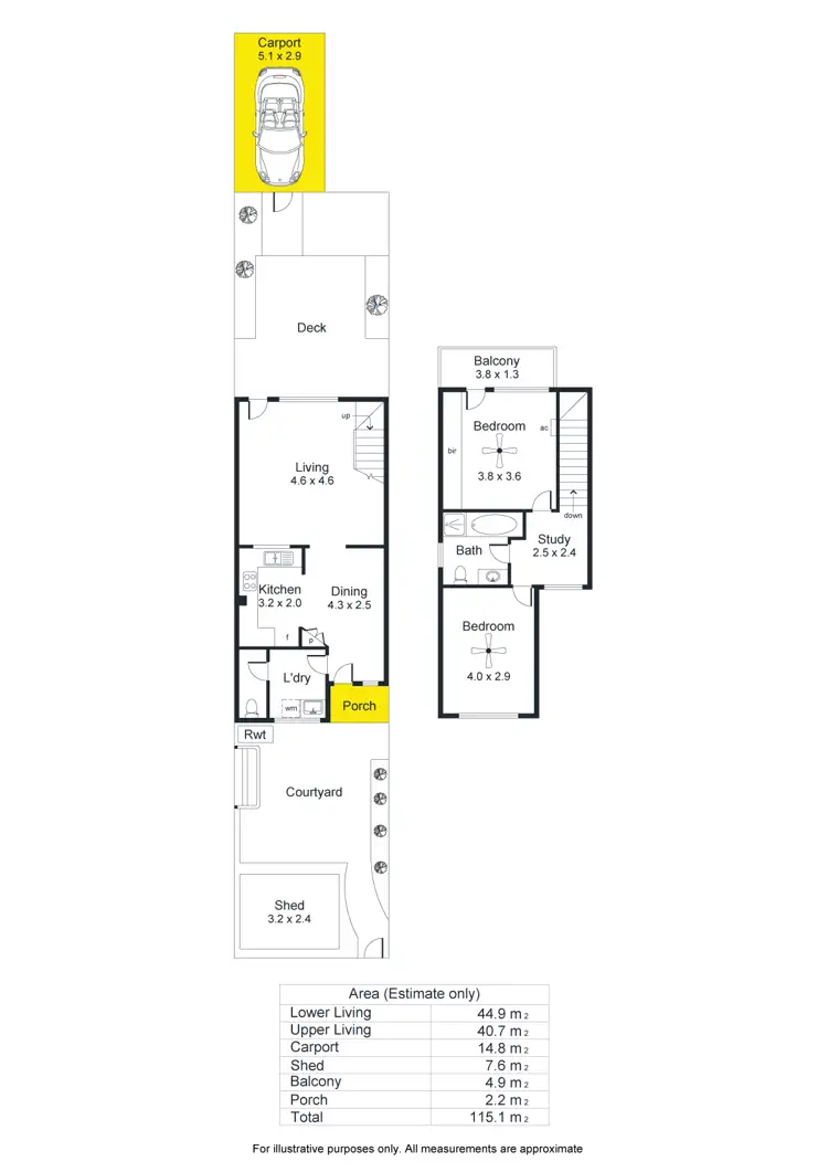 Floorplan of Homely townhouse listing, 17/190 Morphett Road, Glengowrie SA 5044