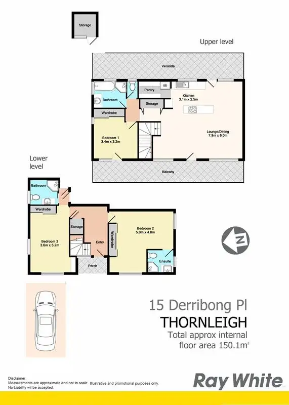 Floorplan of Homely house listing, 15 Derribong Place, Thornleigh NSW 2120