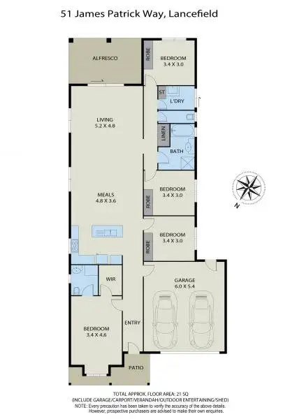 Floorplan of Homely house listing, 51 James Patrick Way, Lancefield VIC 3435