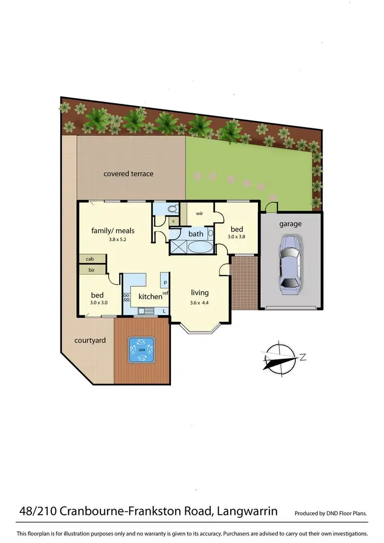 Floorplan of Homely unit listing, 48/210 Cranbourne-Frankston Road, Langwarrin VIC 3910