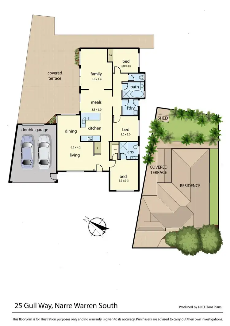 Floorplan of Homely house listing, 25 Gull Way, Narre Warren South VIC 3805
