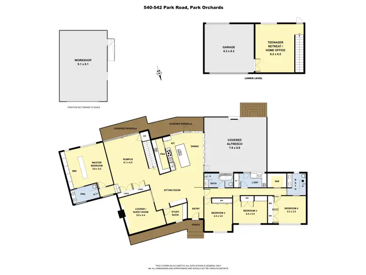 Floorplan of Homely house listing, 540-542 Park Road, Park Orchards VIC 3114