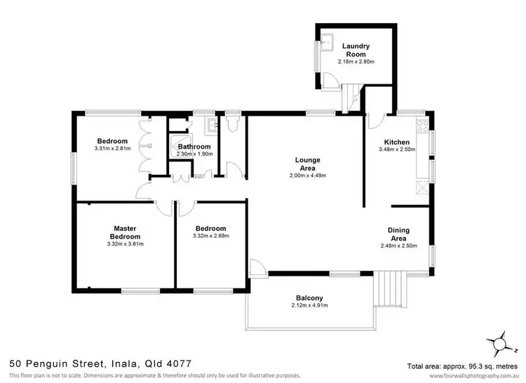 Floorplan of Homely house listing, 61 Rosella Street, Inala QLD 4077