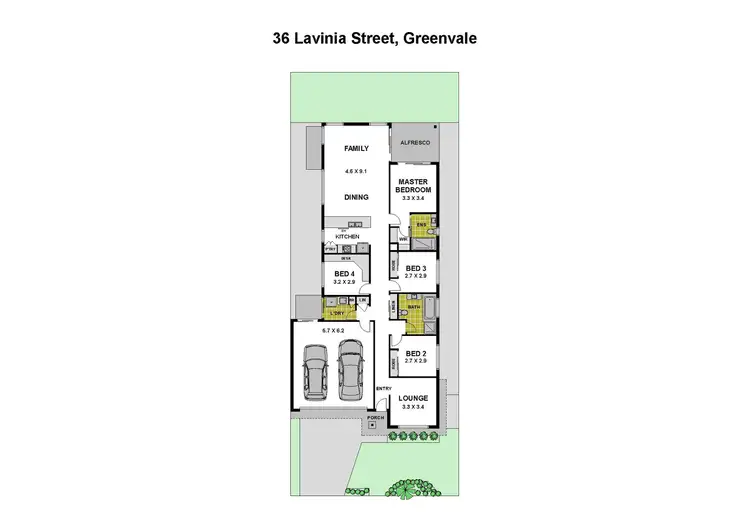 Floorplan of Homely house listing, 36 Lavinia Street, Greenvale VIC 3059