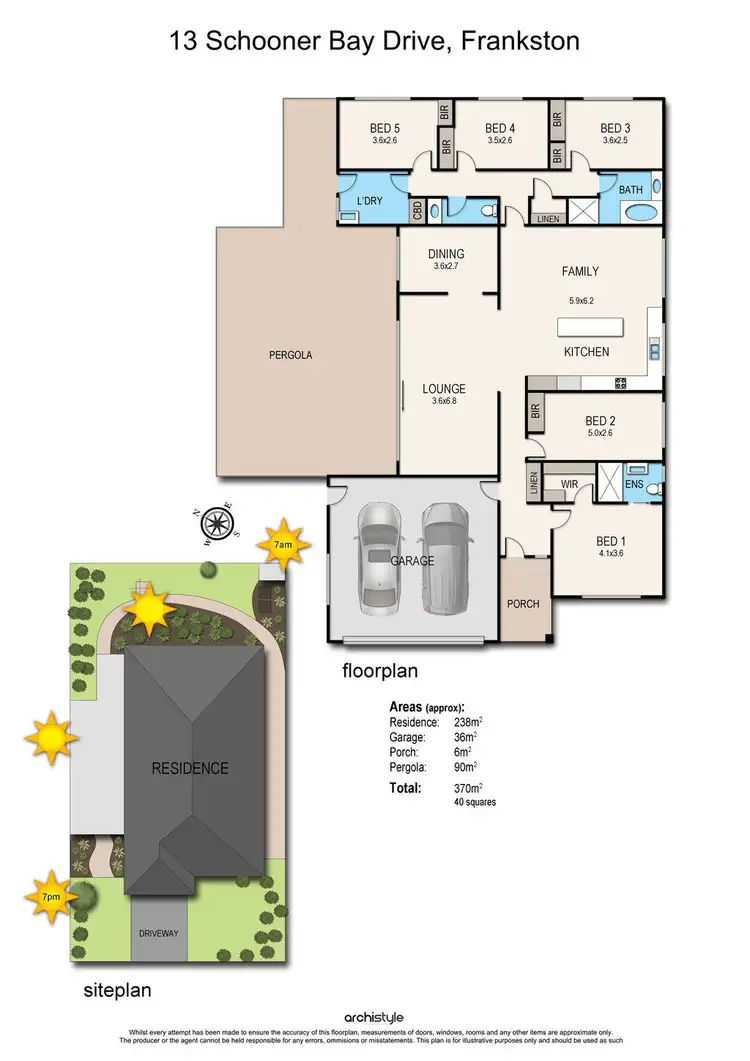 Floorplan of Homely house listing, 13 Schooner Bay Drive, Frankston VIC 3199
