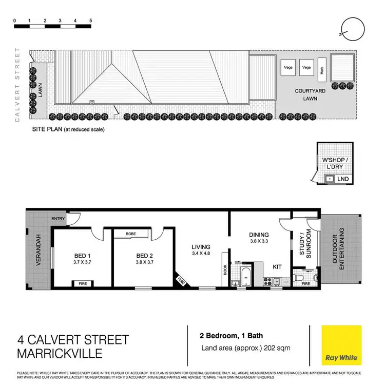Floorplan of Homely house listing, 4 Calvert Street, Marrickville NSW 2204