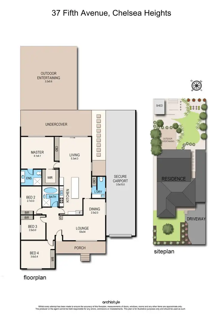Floorplan of Homely house listing, 37 Fifth Avenue, Chelsea Heights VIC 3196