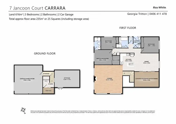 Floorplan of Homely house listing, 7 Jancoon Court, Carrara QLD 4211