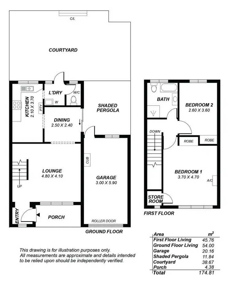 Floorplan of Homely townhouse listing, 4/26 Barry Road, Oaklands Park SA 5046