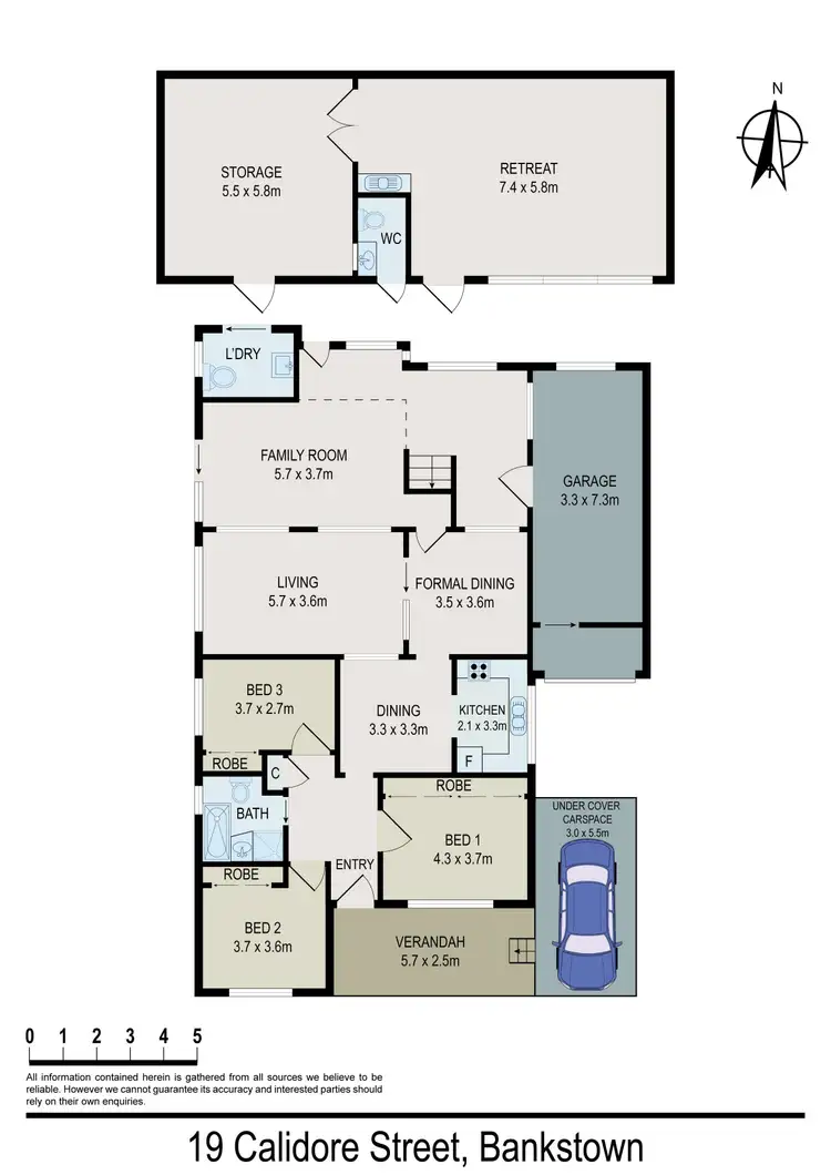 Floorplan of Homely house listing, 19 Calidore Street, Bankstown NSW 2200