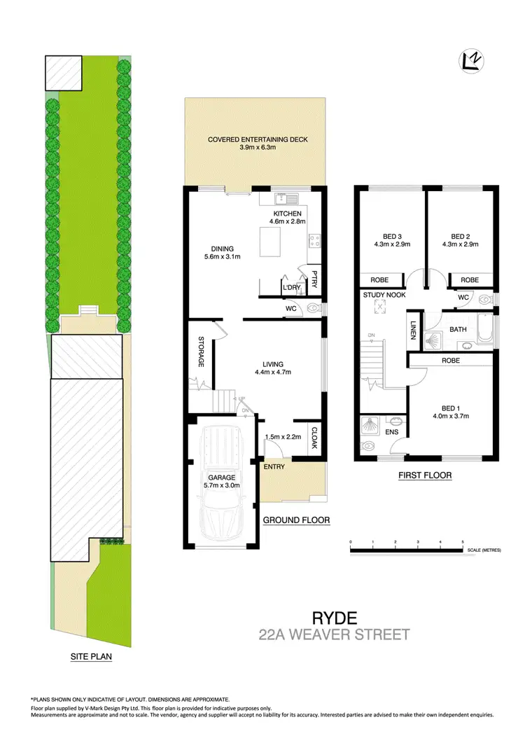 Floorplan of Homely other listing, 22a Weaver Street, Ryde NSW 2112