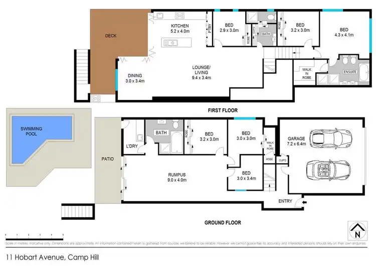 Floorplan of Homely house listing, 11 Hobart Avenue, Camp Hill QLD 4152