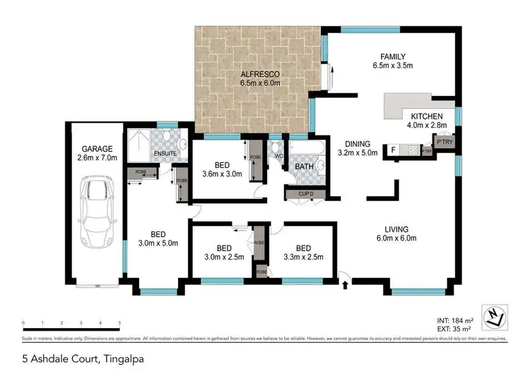 Floorplan of Homely house listing, 5 Ashdale Court, Tingalpa QLD 4173