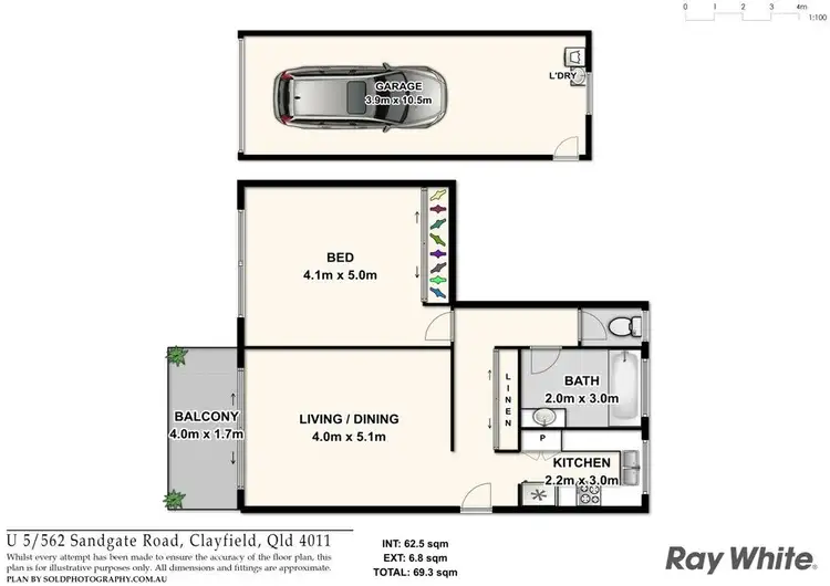 Floorplan of Homely unit listing, 5/562 Sandgate Road, Clayfield QLD 4011