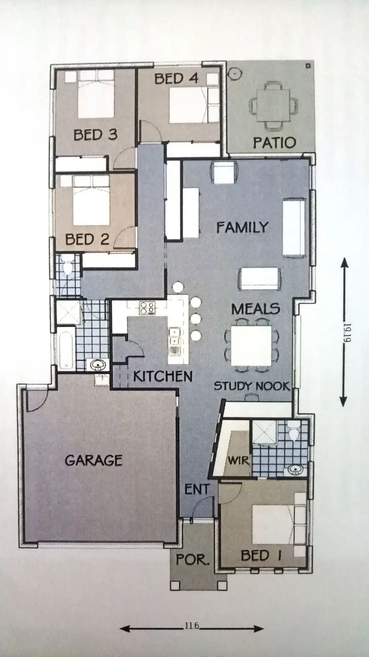 Floorplan of Homely house listing, 16 Lapwing Circuit, Beerwah QLD 4519