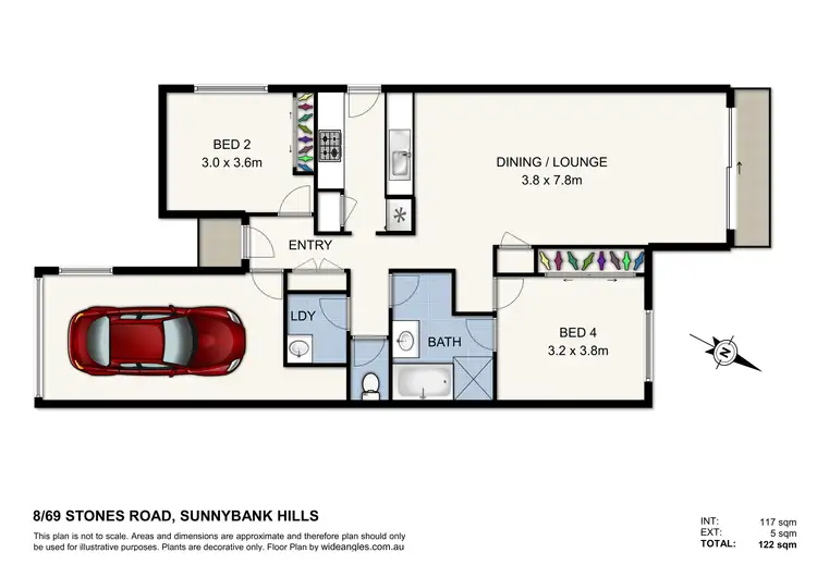 Floorplan of Homely townhouse listing, 8/69 Stones Road, Sunnybank Hills QLD 4109