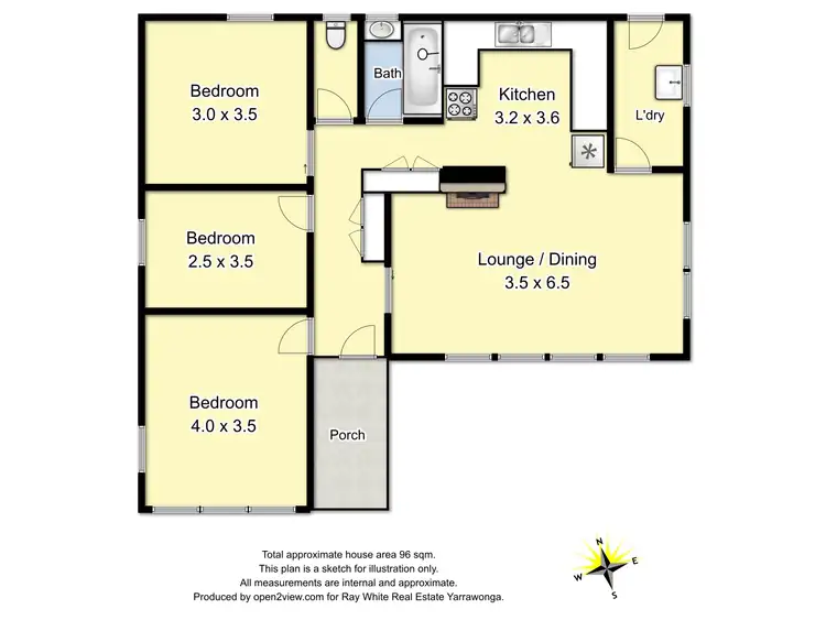 Floorplan of Homely house listing, 61 Green Street, Mulwala NSW 2647