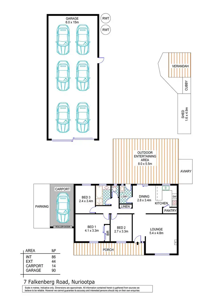 Floorplan of Homely house listing, 7 Falkenberg Road, Nuriootpa SA 5355