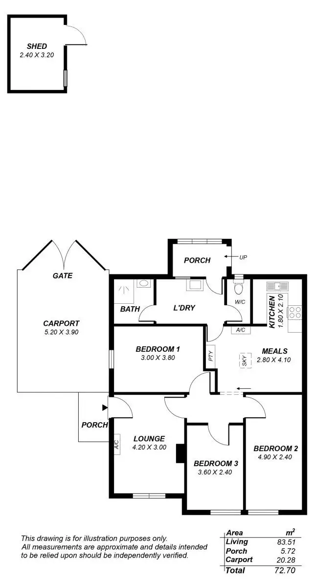 Floorplan of Homely house listing, 65 Barry Road, Oaklands Park SA 5046