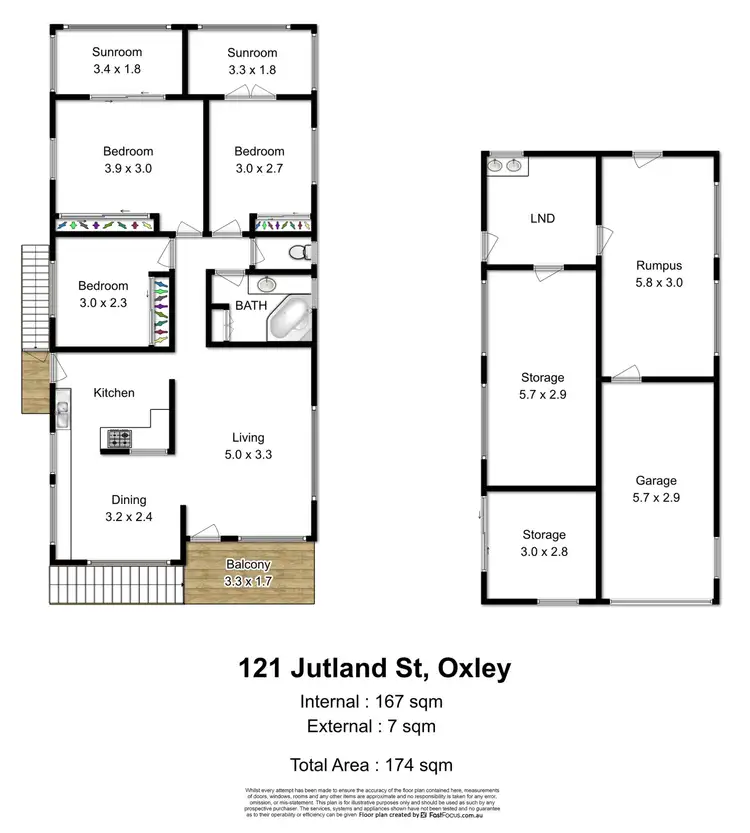 Floorplan of Homely house listing, 121 Jutland Street, Oxley QLD 4075