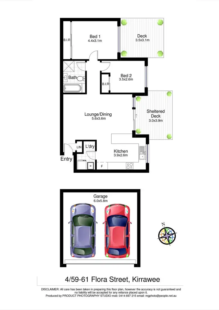 Floorplan of Homely apartment listing, 4/59-61 Flora Street, Kirrawee NSW 2232