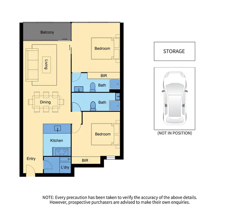 Floorplan of Homely apartment listing, 4106/45 Clarke Street, Southbank VIC 3006