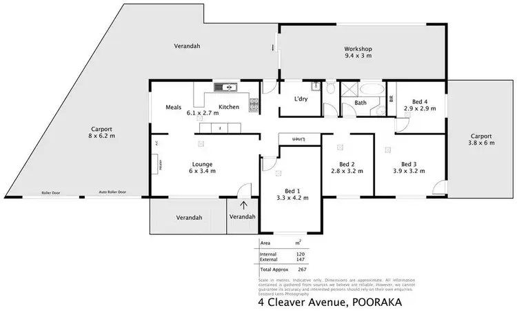 Floorplan of Homely house listing, 4 Cleaver Avenue, Pooraka SA 5095