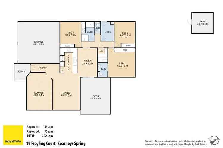 Floorplan of Homely house listing, 19 Freyling Court, Kearneys Spring QLD 4350