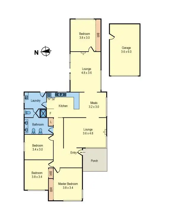 Floorplan of Homely house listing, 16 Walsh Avenue, Moorabbin VIC 3189